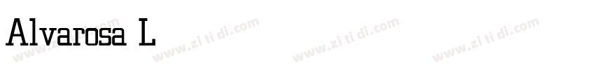 Alvarosa Light字体转换